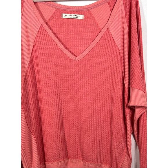 Free People Women’s We The Free Santa Clara Thermal Top Pink Size XS NWOT - Picture 9 of 9